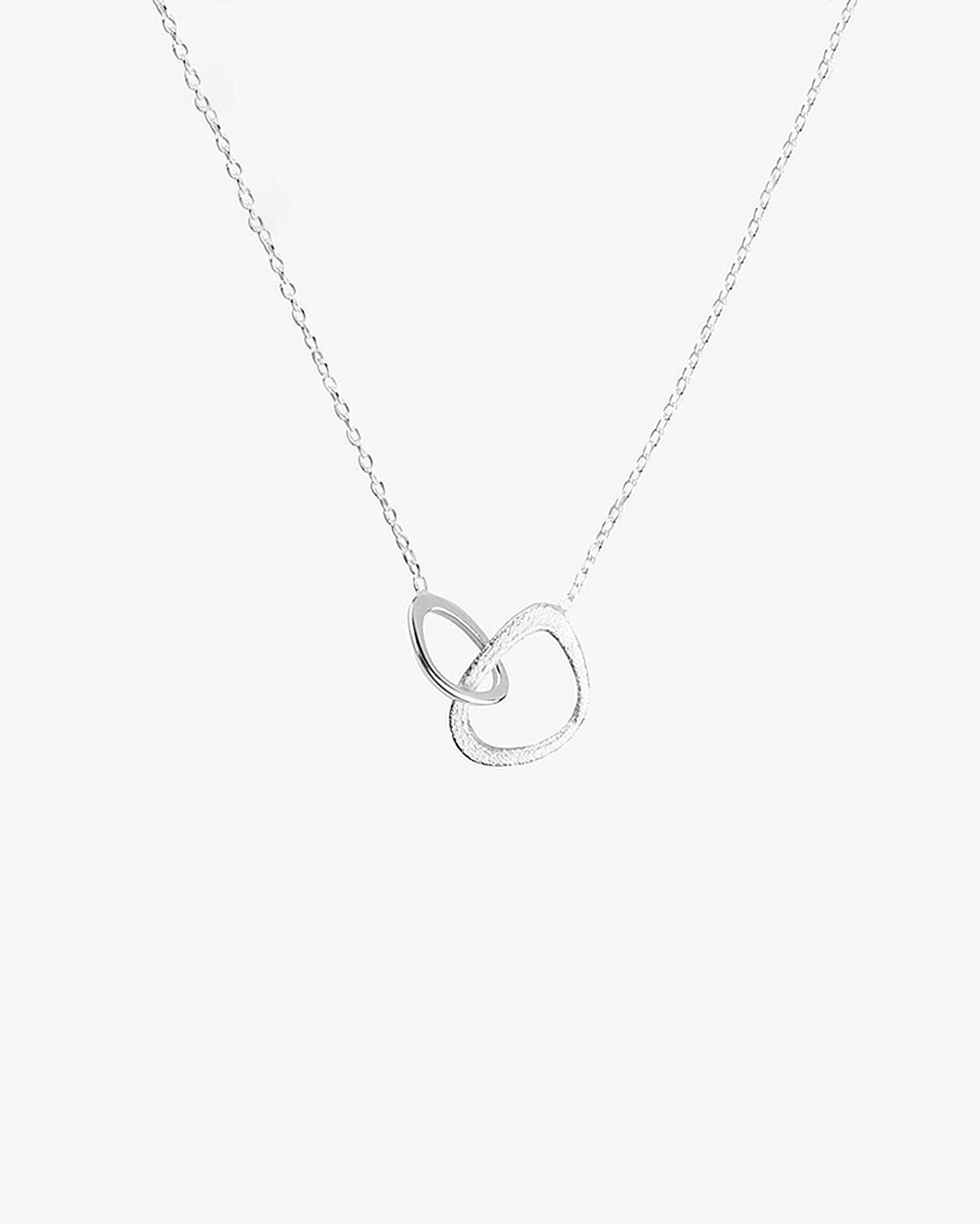 Together single necklace silver