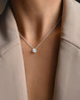 Unity drop necklace silver