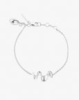 Water Flow small bracelet silver