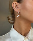 Water Flow small earrings silver