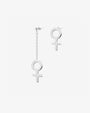 Women Unite mixed earrings silver