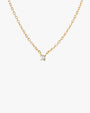 Diamond Sky drop necklace gold