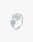 Frost ring blue topaz silver