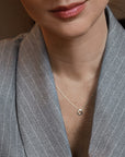 Ocean drop necklace silver