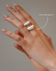 Stardust grande ring silver